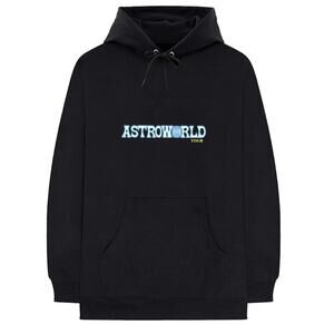 Travis Scott  Astroworld Tour Pullover Hoodie Black - M